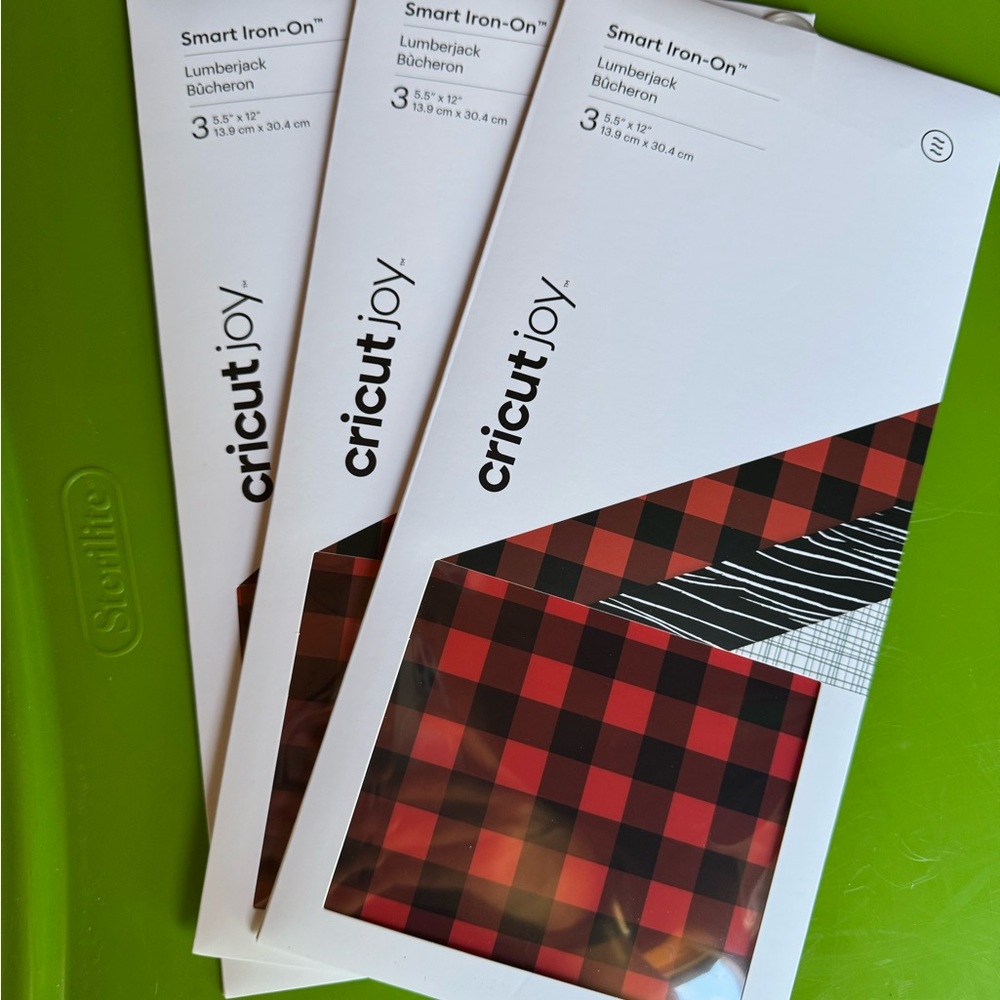 Cricut Joy Smart Iron-On Lumberjack set of 3